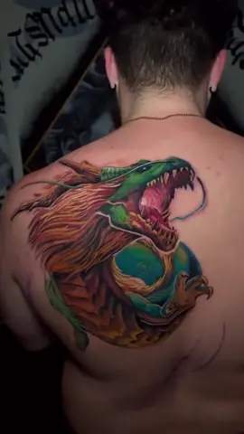This turned out AMAZING!!! @winniethejroo #ChewTheVibes #utahtattooartist #fyp #utahtattooshop 