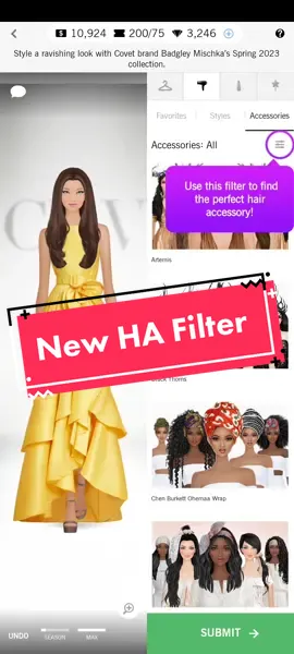 Our Hair Accessories Filter is finally here! Check it out in-game now ❤️ #fashiontiktok #GamingOnTikTok #fyp #covetfashion
