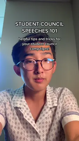 tips and tricks for your student council speeches and campaigns! #fyp #foryou #foryoupage #stuco #studentcouncil 