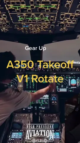 V1 Rotate inside an A350! #aviation #takeoff #a350 #nightflight #airbus