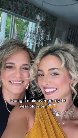 My mom finally let me do a makeover on her 😍 #hotmom #fypシ #viral #dautherandmother #youngmom #parents