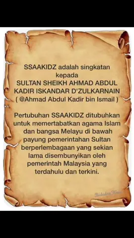 KEPADA RAKYAT YANG TAK KENAL SIAPA TUANKU SSAAKIDZ 👑BACALAH CERITA INI TENTANG KEBENARAN AKHIR ZAMAN 📖📚ALLAH RAHSIA KAN SEORANG RAJA 🤴🏻 DARI LELUHUR YG ASLI , DARI BENIH YG ASAL , RAJA YG BERDAULAH , DIALAH YG AKAN BANGKIT KAN ISLAM DIATAS DUNIA , MENGAGIHKAN EKONOMI 💰MEMBANTU SEMUA RAKYATNYA TIDAK KIRA ➡️MELAYU ➡️INDIA ➡️CINA SEMUANYA RAKYAT TUANKU ...NEGARA MALAYSIA 🇲🇾 INI TELAH LAMA PUN DI KAVIET (sita) ... TERMASUK  SEMUA RAKYATNYA .. #foryoupage #fyp