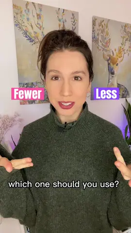 Fewer vs less #english #ingles