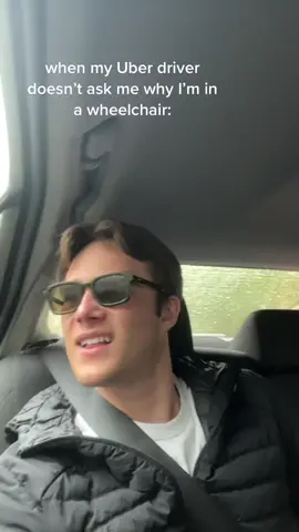 kinda a vibe not bein asked to divulge my medical history to a stranger #fivestars #wheelchair #sci #whyarentyouobsessedwithme #uberdriver 