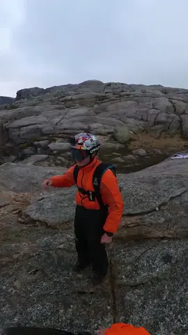 Away…we…GO! 🪂 (IG🎥: @gimenez.maxine) #Extreme #Unreel #CliffJump #BaseJump #fyp 