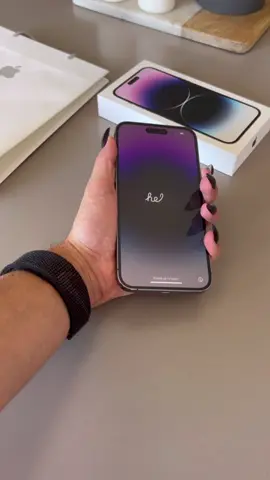 iPhone 14 Pro Max Deep Purple 😈 . . . . . . #iphone #iphone14promax #iphone14 #apple #unboxing #iphoneunboxing #asmr 
