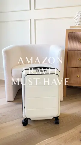 This Customers’ Most Loved carry-on luggage from @amazon has the most incredible front pocket for all of your essentials! #ad Link in bio to shop! #founditonamazon #amazonfinds #amazonfavorites #traveltiktok 