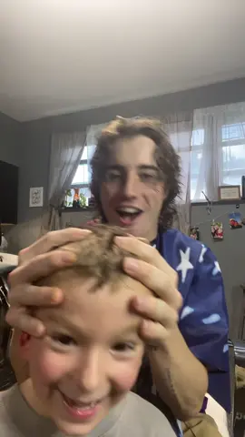 lil man wanted to be in a video before i chopped my hair off