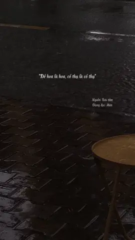 Tự tình số 120: Để hoa là hoa, cổ thụ là cổ thụ #fyp #fypシ #foryou #trend #viral #sad #pain #rain