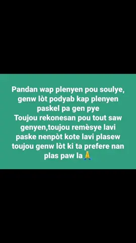 reflechi sou pawol sa lap bon pou laviw 