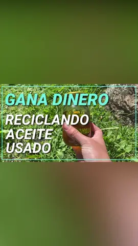 #ganardinero 💰 #aceiteusadodecocina #sustentable 💚 #nocontamines 🌎