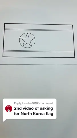 Replying to @saluz1010 #northkorea #northkorea🇰🇵 #flag#emoji #coloring #satisfying #fypシ 
