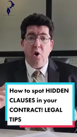 How to spot HIDDEN CLAUSES in your CONTRACT! LEGAL TIPS #legaltips #trending #corporatelife #viral #fypシ #xyzbca 