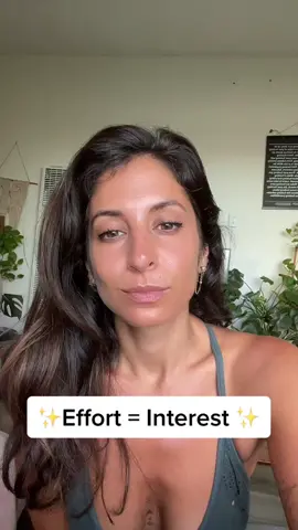 Effort = interest #dating #datingadvice #Love #lovelife #datinginyour30s 