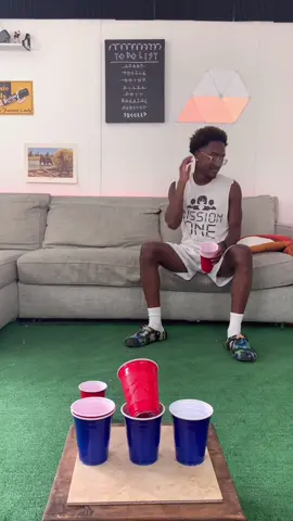 My guy is cracked at cups #trickshot #trickshots 