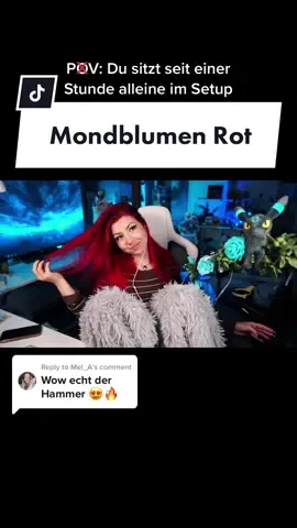Replying to @Mel_A ich liebe diese Farbe so sehr. Bin beim Dreh wohl zu oft in Kontakt mit den Mondblumen gekommen 🌝 #redhair #hairdye #mondblumen #greeen #julienbam #songsausderbohne #songsausderbohneakt3 #mondblumen #mannimmond 