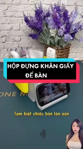 Chiếc hộp đựng khăn giấy để bàn tiện lợi dùng để trang trí phòng khách nhà nào cũng nên có #giadungthongminh #foryou #fyp #xuhuong #trending #hopkhangiay