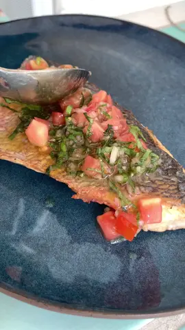 Sauce vierge à ma façon 🐟 #sauce #pourtoi 