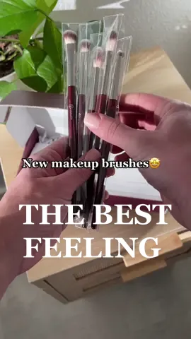 Fresh makeup brushes! Nothing like it.🥰 #newmakeupbrushes  #icantimagineamorebeautifulthing #newmakeup #makeupbrushes #veganmakeupbrushes 