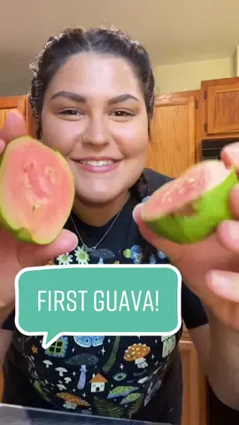 My very first lil ruby guava 🥲 it could have been a touch more ripe- BUT it was still very delicious! Cant wait for the others 😍 #gardentok #fruittrees #guavatree #guava #growfruit #homesteading #backyardgarden #cottagecore