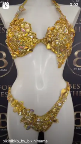Gold #divabikini for #peagent show and #fitnessmodel completions  leaving us today 🤍 good luck to her owner ❤️❤️