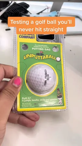 This gag golf ball really gave me a run for my money on finding the sweet spot #golfballcheck #golf #unputtaball #golffunny #golfgaggift 