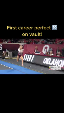 Stuck to 𝙥𝙚𝙧𝙛𝙚𝙘𝙩𝙞𝙤𝙣 (𝘭𝘪𝘵𝘦𝘳𝘢𝘭𝘭𝘺). #fyp #perfect10 #perfection #gymnastics #gymnasticstiktok #ncaagymnastics #boomersooner #collegegymnastics #vault 