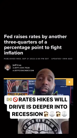 These hikes will affect the low and working class hard… Stay the course, if its nit adding value to you, lesve it alone right now. Disposable money is shrinking. #wallstreettrapper #investing #stocks #wealthymindset 