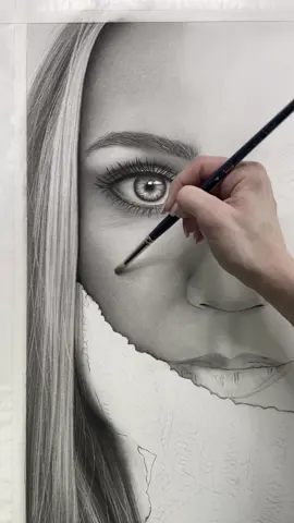 Happy Friday my friends! ***SAVE THIS*** mini tutorial for future reference. In this video, I share what paintbrushes I use to create smooth shadow transitions and skin tones.  THE PROCESS:  - I like creating a base layer for the skin using a large round soft nylon paintbrush and a light grey charcoal (I use Jakar assorted grey compressed charcoal). - I then create a second layer using a darker shade of grey charcoal and a slightly smaller nylon paintbrush, only this time, the ends are trimmed off and one side is cut to be slightly tapered (I learned this tip from the amazing Kelvin Okafor). The reason for trimming the paintbrush, is to make the brush a bit firmer, which then allows the charcoal to stick better to the paper. - Next, I use a small round hog hair brush to blend out the line of the sweater collar.  - I then build up the sweater shadow using black charcoal powder and a small filbert hog hair paintbrush.  - I further smooth the shadow transition and skin tone with a medium size round hog hair paintbrush.  - I then use a black charcoal pencil to darken the shadow of the hair - Then I smoothen the shadow using a smaller round nylon paintbrush with the ends cut and tapered. - Lastly, I take the medium size round hog hair paintbrush and further smooth of the skin and shadow.  Paper used: Strathmore 300 series Bristol Vellum #artvideo #fypart #creatingart #drawingtimelapse #portraitartist #shadingtutorial #drawingportraits #drawingskin #artisttips #arttutorial #charcoalportrait #howtodraw  #howtoshade #charcoalart #charcoalartist #paintbrushes #canadianartist #realismart #realisticarts #drawings #pencilsketch #instaart #artistsoninstagram #portraitart #drawingportrait #drawingeyes #pencilartworks #pencilartist #luvlee_art #portraitdrawings