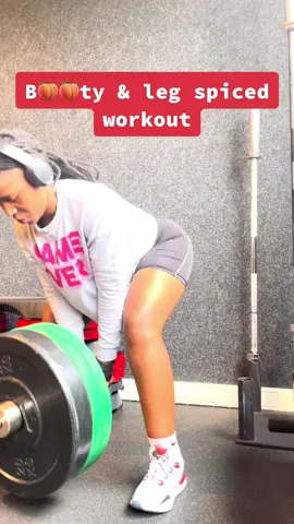 Your spiced b🍑🍑ty and leg workout #glutesworkout #legday #getstrongereveryday #getstrongerwithme #girlspower #fitgirl #Fitness 