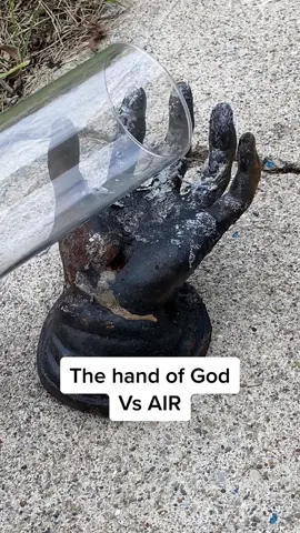Will air be a match for the hand of God?  So you are probably wondering what is the hand of God. Well that is. A great question. Then hand of God is a custom made hand mad of space age metal that can heat uo to over 900 Fahrenheit. This allows it to melt thing and cook food and do pretty much anything that it sees fit. In this amazing video series we take your suggestions and see if the things you tell us to do or a match for the hand of God like in today’s video we use air when you previously use with you things such as a pool noodles bacon steak cups and different types of candy and the list goes on but what we wanna know is what should we spite next please let us know and we appreciate all the support you give us and again this is the hand of God #satisfying #viral #fyp