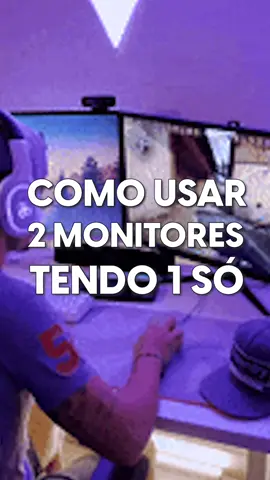 Como usar 2 monitores,mesmo tendo 1 só! #tips #dicasdepc #windows #Tech #tecnologia 