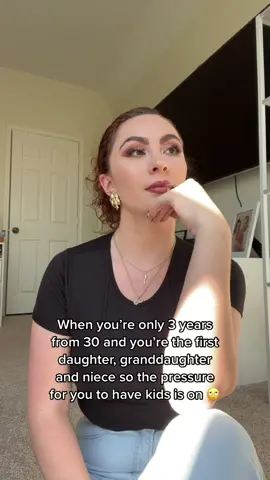 It’s always you’re not getting younger or more fertile, never how’s the business going or where are you gunna travel to next!  #firstdaughterproblems #pressure #hispanicheritagemonth #worsa #kids #90sbaby #30 #fyp 