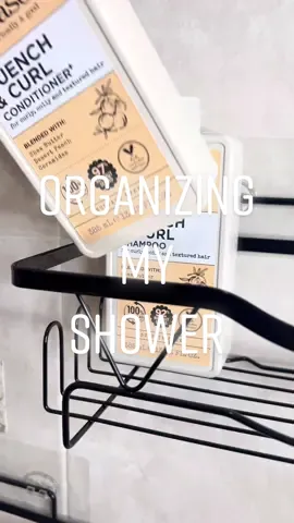 Cleaning and organizing my shower🤍 link in bio for the shower caddy🌸 #CleanTok #asmr #asmrsounds #organize #aesthetic #satisfying #cleaning #cleaningshower