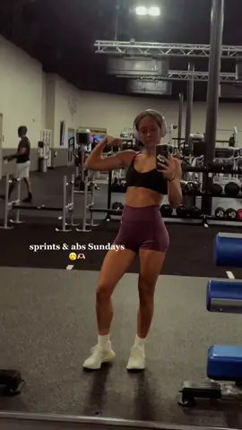 i love sundays #fyp #GymTok #gym #sprints #abs 