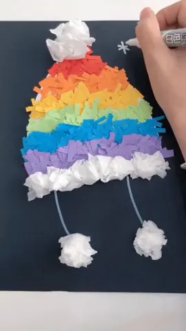 Make a hat out of scrap paper#kidsdiy #creativhandmade #kidshandmade #creativhandmade #forkids😋 #foryou #easydiys #recycled #handmadewithlove 
