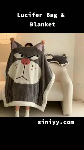 #lucifer #lucifercat #blanket#makeupbags #giftideas #giftforher 
