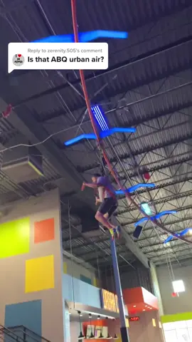 It just hits differently at 35… he walked alittle funny the next day..😅😅 #ziplining #urbanair #tryingtoimpress #dadbod 
