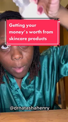 Get your money’s worth of these skincare products! #skincareonabuget #affordableskincare #drnatashahenry 
