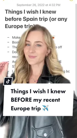 Still mad about the last 2 😩 (& I need a whole other vid for more little things I wish I knew, too!) #travelplanning #travelmistakes #spaintravel #europetraveltips #greenscreen 