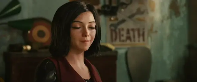 When a cyborg is in love with a human. #Alita #movieclips #action #Love 