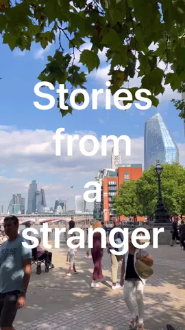 Every stranger has a story, let’s start listening <3