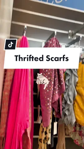 Goodwill SoCal always has a wide selection of scarfs perfect for fall #nationalscarfday #thriftfashion #scarfs #thrifttoki #goodwillsocal