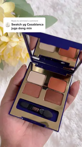 Replying to @winniew Nih lunas yaa swatch Eyeshadow Collection shade Casablanca 😍🫶🏼 #inezcosmetics #tiktoklive #eyeshadow 