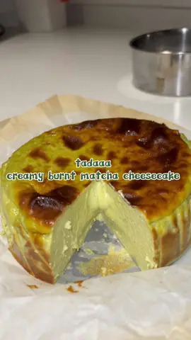 oh yeahhhh becoming a baker #matchacheesecake