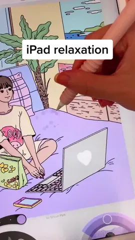 iPad relaxation 🫶 #lakecoloring #applepencil #applepen #ipadapps #asmr #ipadasmr #ipadapp #ipaddrawing #ipadart #ipad 