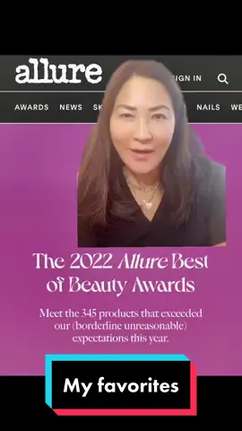 #greenscreen my favorites from Allures best of 2022 beauty list #allurebestofbeauty2022 #favoriteskincare #dermatologist #kbeauty #skincare #eltamd #cereve #differin 