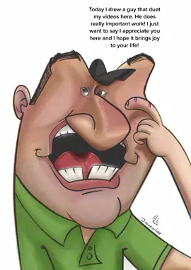 This guy does cool work. I appreciate you here @Mario Perez, and I appreciate what you do for the world bro! I wish this drawing makes your day better and brings you a lot of joy! #cowricature #caricature #caricaturas #linguadesinais 
