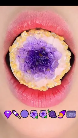 보라색 디저트 먹방 ASMR Purple desserts ASMR mukbang #fyp #foryoupage #satisfyingsounds #eatingsounds #입술계 #입술먹방 #탕후루먹방 #보라색음식 #purple 