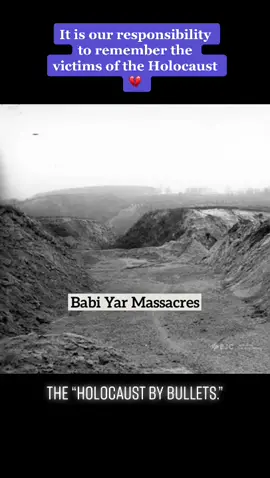 On this day in 1941, 33,000 Jewish people were murdered, in the Babi Yar massacre. #holocaust #History #LearnOnTikTok #neverforget #neveragain #poland #ukraine #germany #askquestions #jewish #massacres #sad #important #babiyar #onthisday 